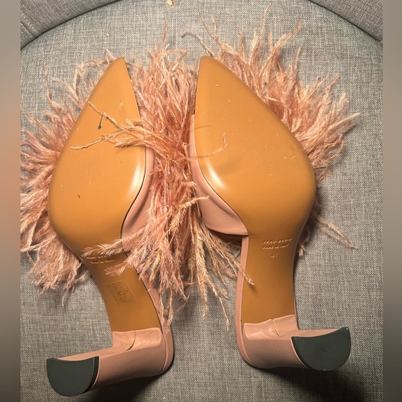 ATP Atelier Italian Leather Ostrich Feather Heels (All Tomorrow’s Parties) - Picture 6 of 6